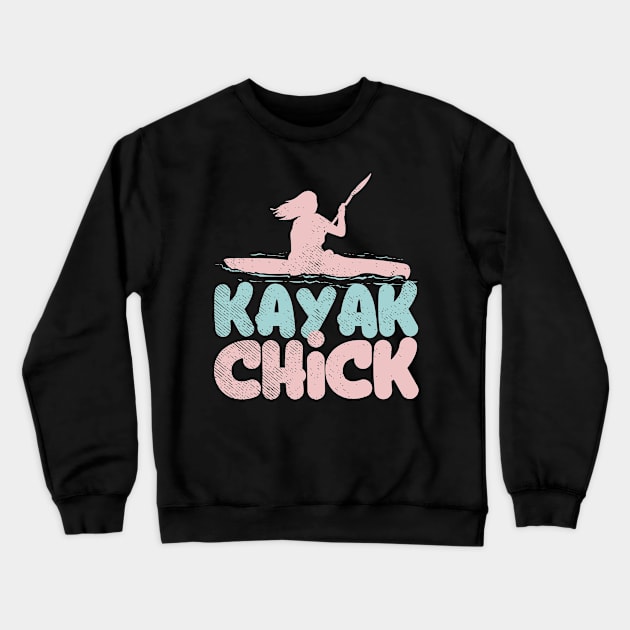 Kayak Chick Crewneck Sweatshirt by seiuwe